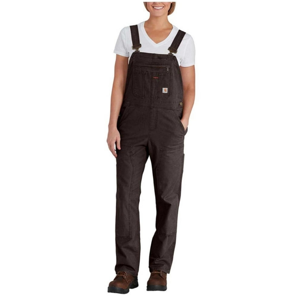 Carhartt Women Overalls Brown Loose Fit Size Small